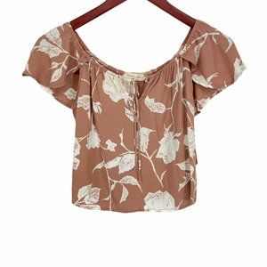 Whimsy + Row Women's Jeanne Off Shoulder Crop Top